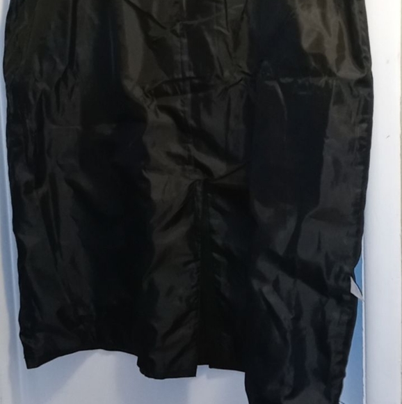 JL Studio Women Plus Size 34W, Black Long Leather Skirt - Picture 11 of 13